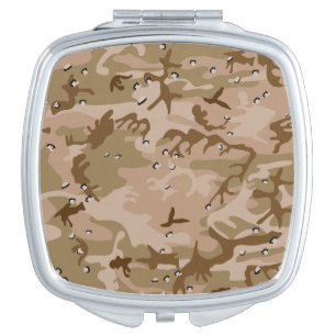 Desert Camouflage With Pebbles, Military, Army Compact Mirror