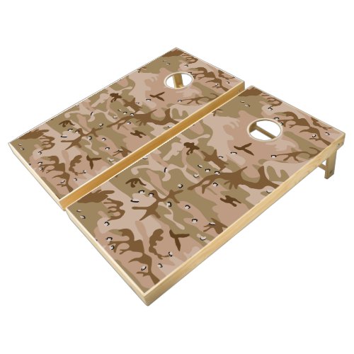 Desert Camouflage With Pebbles Military Army Cornhole Set