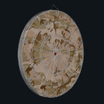Desert Camouflage With Pebbles, Military, Army Dart Board<br><div class="desc">gant,  stylish and sophisticated desert camouflage pattern in brown and green color. This pattern is also known as chocolate-chip camouflage and cookie dough camouflage. Modern and trendy gift,  perfect for the military lover in your life.</div>