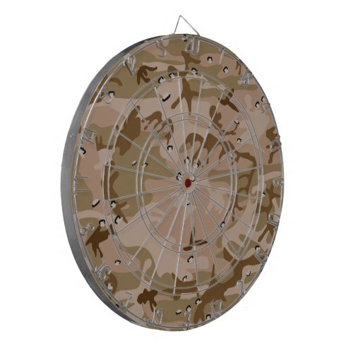 Desert Camouflage With Pebbles Military Army Dart Board