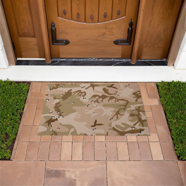 Desert Camouflage With Pebbles, Military, Army Doormat (Outdoor)