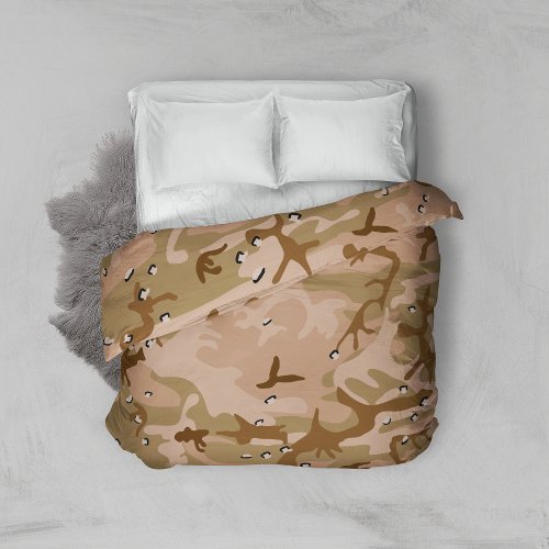 Desert Camouflage With Pebbles Military Army Duvet Cover