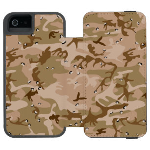 Desert Camouflage With Pebbles, Military, Army iPhone SE/5/5s Wallet Case