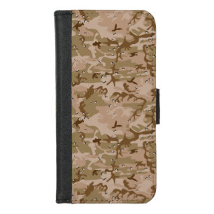 Desert Camouflage With Pebbles, Military, Army iPhone 8/7 Wallet Case