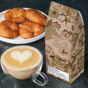 Desert Camouflage With Pebbles, Military, Army Roasted Coffee