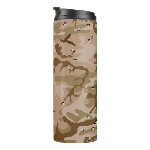 Desert Camouflage With Pebbles Military Army Thermal Tumbler