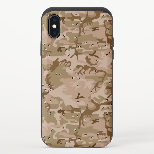 Desert Camouflage With Pebbles, Military, Army Uncommon iPhone Case (Back)