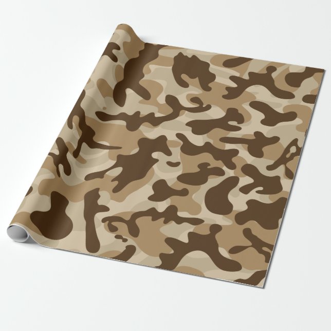 Desert Camouflage  Wrapping Paper (Unrolled)
