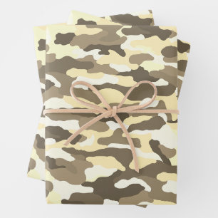 Desert Camouflage Wrapping Paper Sheets