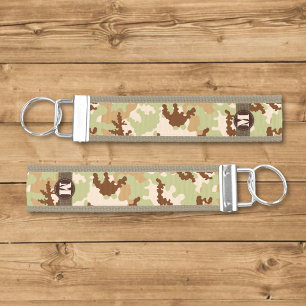 Desert camouflage wrist keychain