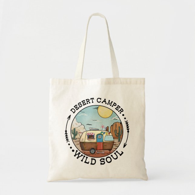Desert Camper Wild Soul Tote Bag (Front)
