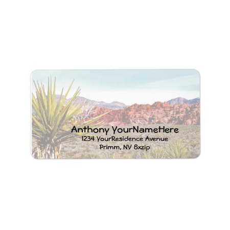 Desert Canyon View Address Labels