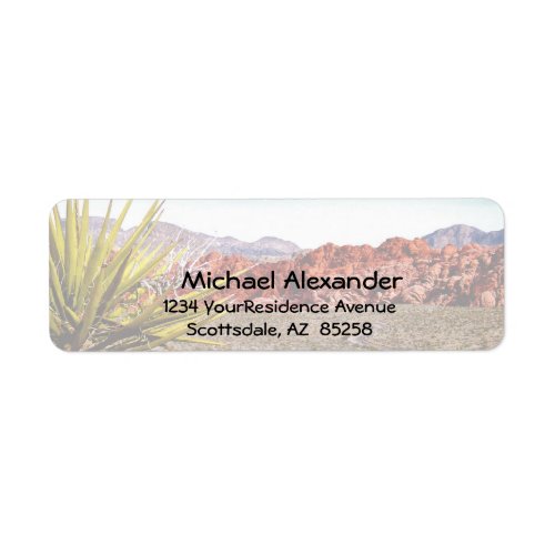 Desert Canyon View address labels