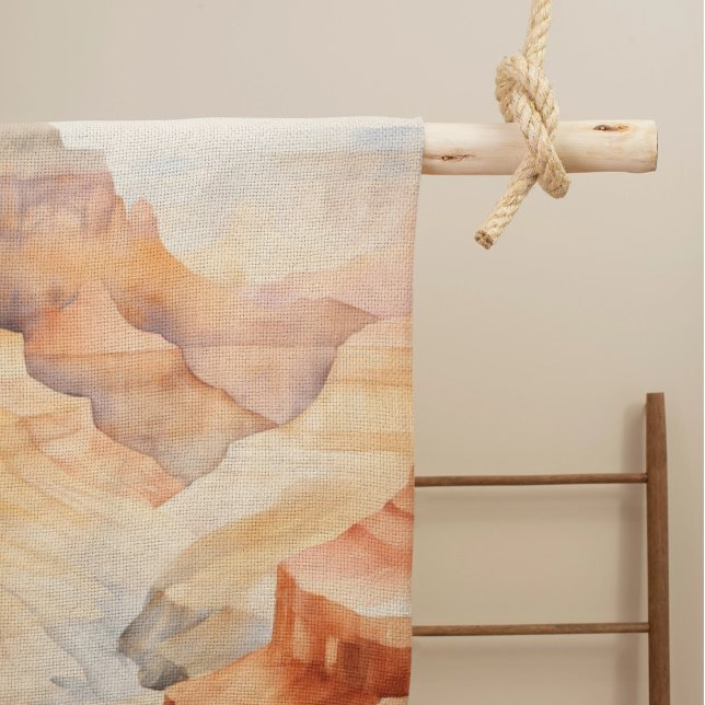 Desert Canyon Watercolor Bath Towel (Creator Uploaded)
