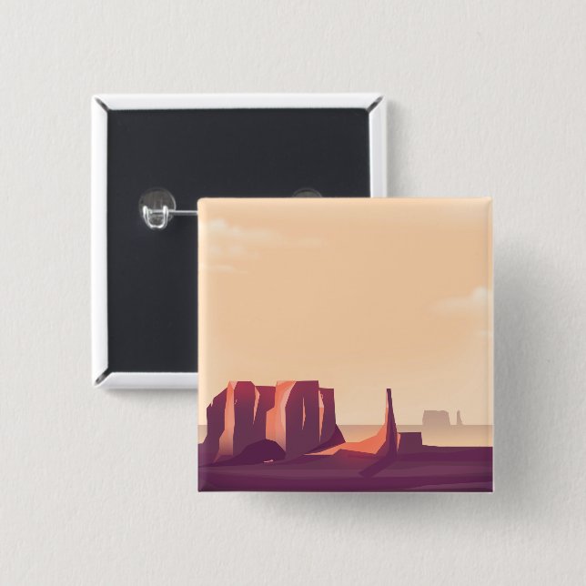 Desert Canyons Button (Front & Back)
