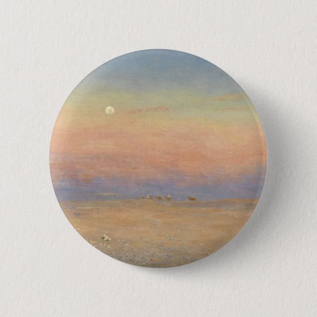 Desert Caravan Pinback Button (Front)
