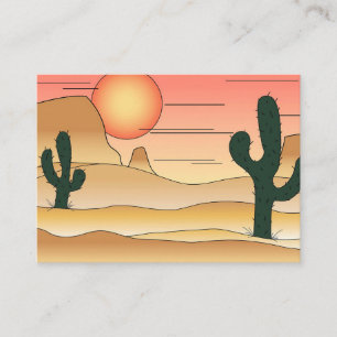 Desert Cartoon Business Card