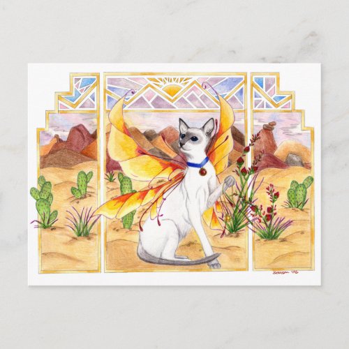 Desert Cat Postcard