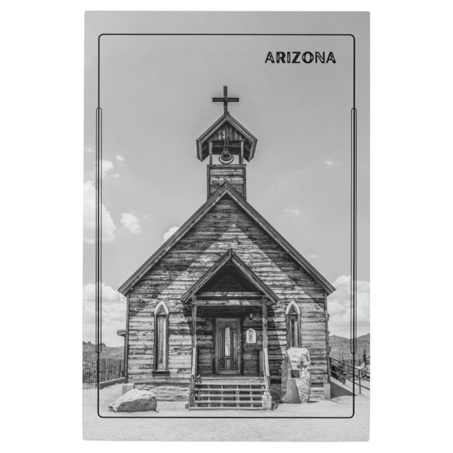 Desert Chapel  Metal Print (Front)