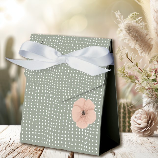 Desert Chic Baby Shower Favor Boxes (Create memories with this beautiful desert chic favor box.)