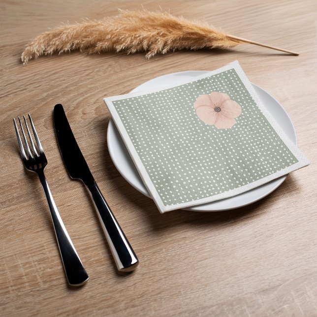 Desert Chic Baby Shower Napkins (Check out our desert chic party supplies collection for more fantastic matching party supplies.)