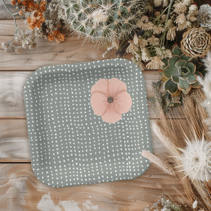 Desert Chic Baby Shower Paper Plates