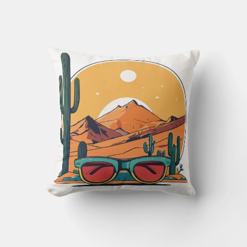 Desert Chic Throw Pillow