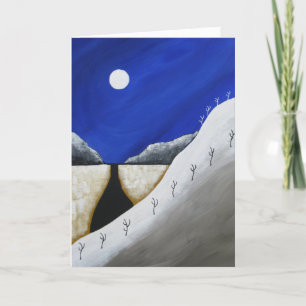 Desert Christmas Blessings Arizona Folk Art Holiday Card