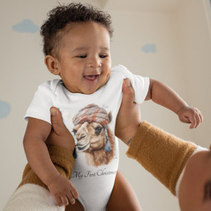 Desert Christmas Joy, custom Baby Bodysuit
