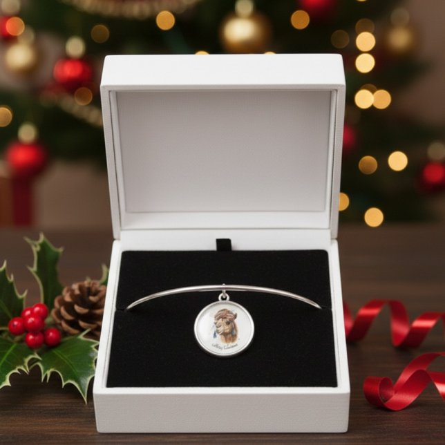 Desert Christmas Joy, custom Bangle Bracelet (Creator Uploaded)