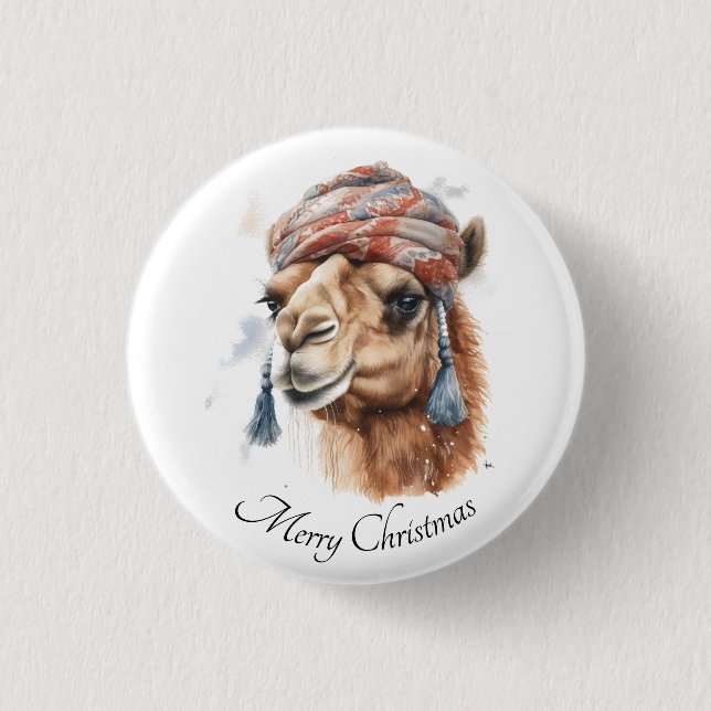 Desert Christmas Joy, custom Button (Front)