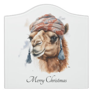 Desert Christmas Joy, custom Door Sign