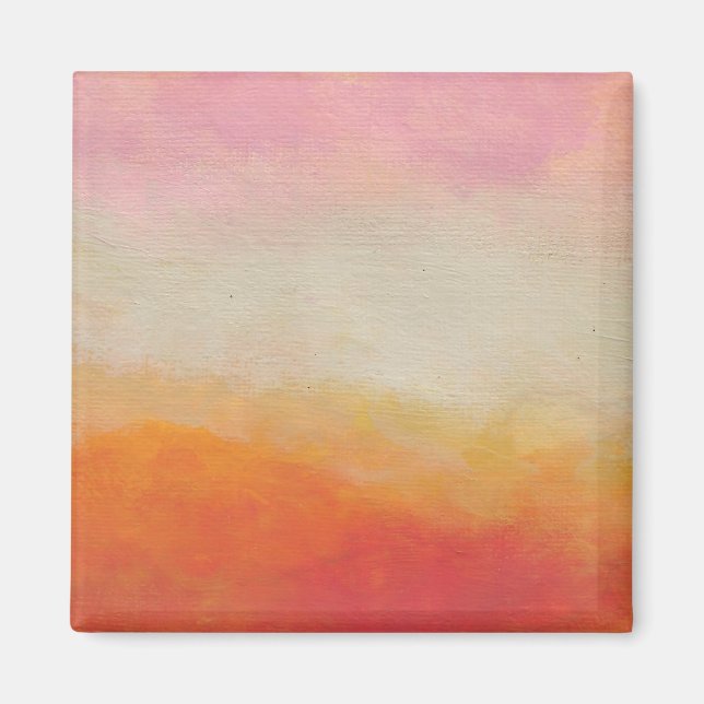 Desert Colors Abstract Landscape Painting Magnet (Front)