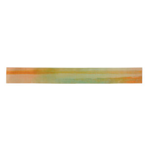 Desert Colors Southwest Sunset Aqua Orange Satin Ribbon