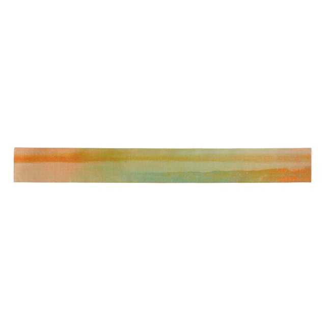 Desert Colors Southwest Sunset Aqua Orange      Satin Ribbon (Front)
