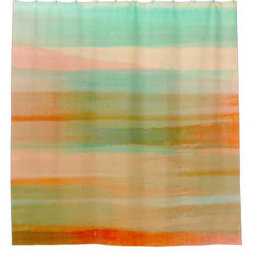 Desert Colors Southwest Sunset Aqua Orange Shower Curtain