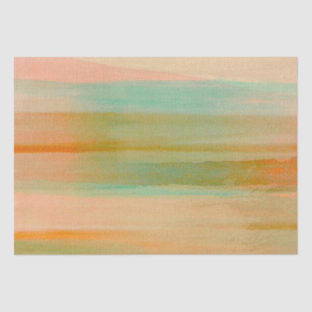 Desert Colors Southwest Sunset Aqua Orange      Tissue Paper (Front)