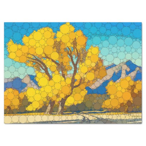  Desert Cottonwoods by After Maynard Dixon Tissue Paper