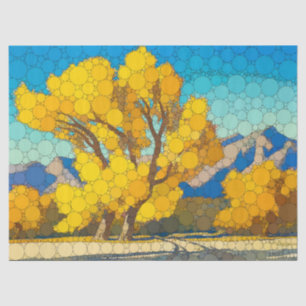 Desert Cottonwoods by After Maynard Dixon Tissue Paper