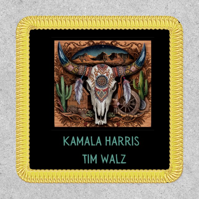 Desert - Cow Skull. Harris - Walz  Patch (Front)