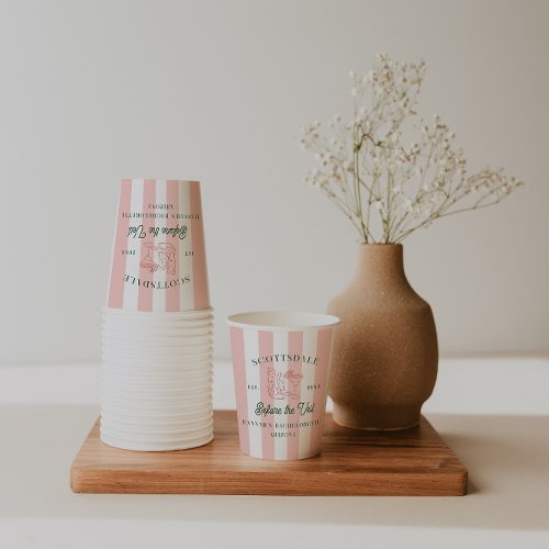 Desert Cowgirl Country Club  Bachelorette  Paper Cups
