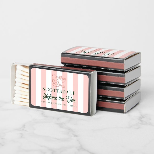 Desert Cowgirl Country Club | Bachelorette Weekend Matchboxes (Stacked)