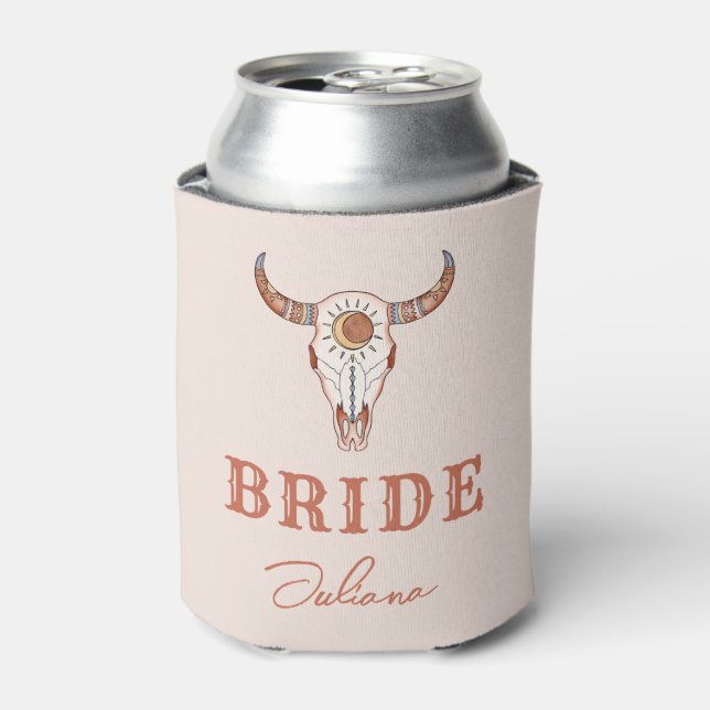 Desert Cowgirl Last Rodeo Bride Can Cooler (Can Front)