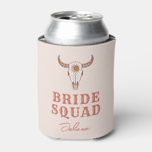 Desert Cowgirl Last Rodeo Bride Squad Can Cooler