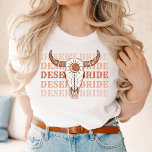 Desert Cowgirl Last Rodeo Bride T-Shirt<br><div class="desc">A fun cowgirl design with brown and beige colors</div>