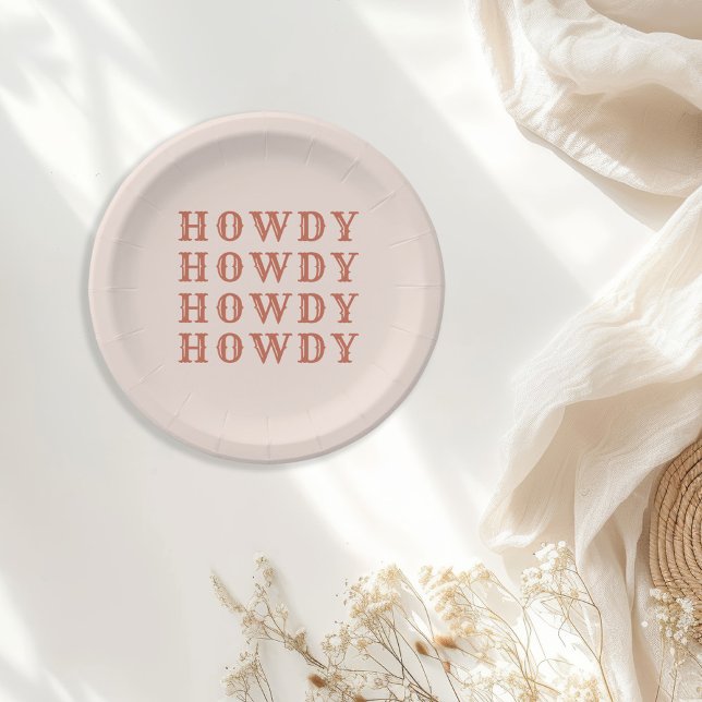 Desert Cowgirl Last Rodeo Paper Plates (Creator Uploaded)