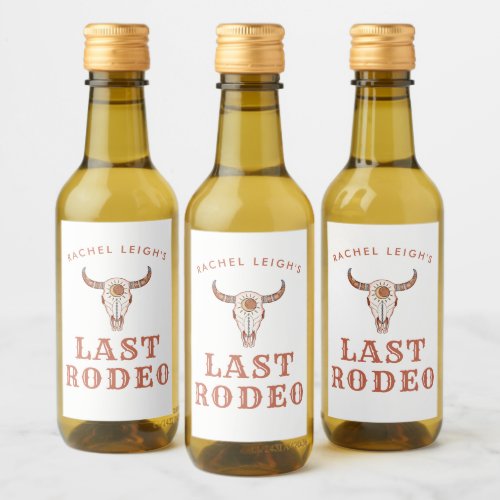 Desert Cowgirl Last Rodeo Wine Label