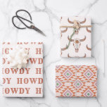 Desert Cowgirl Last Rodeo Wrapping Paper Sheets<br><div class="desc">A fun cowgirl design with brown and beige colors</div>