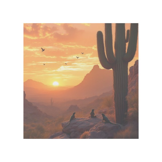 Desert Creatures - Sunrise Landscape Arizona Gallery Wrap (Front)