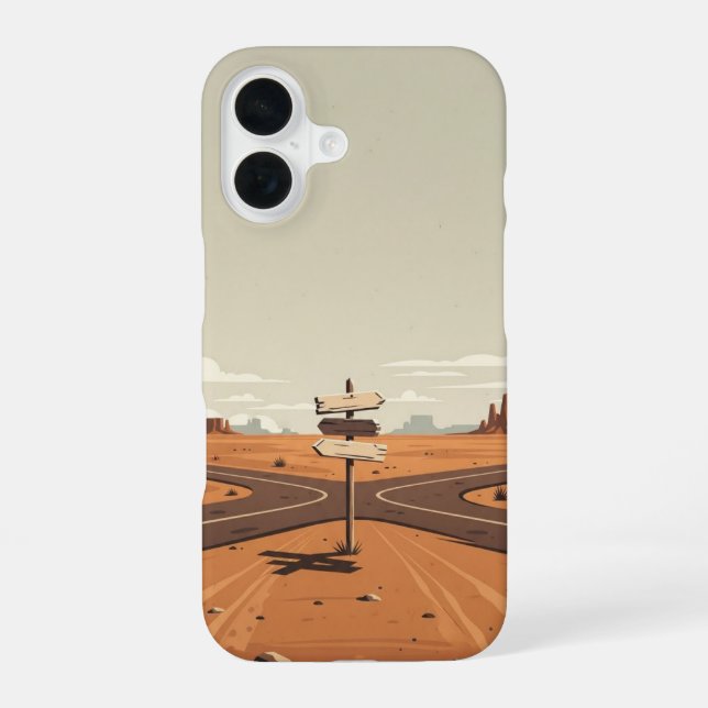 Desert Crossroads iPhone Case (Back)